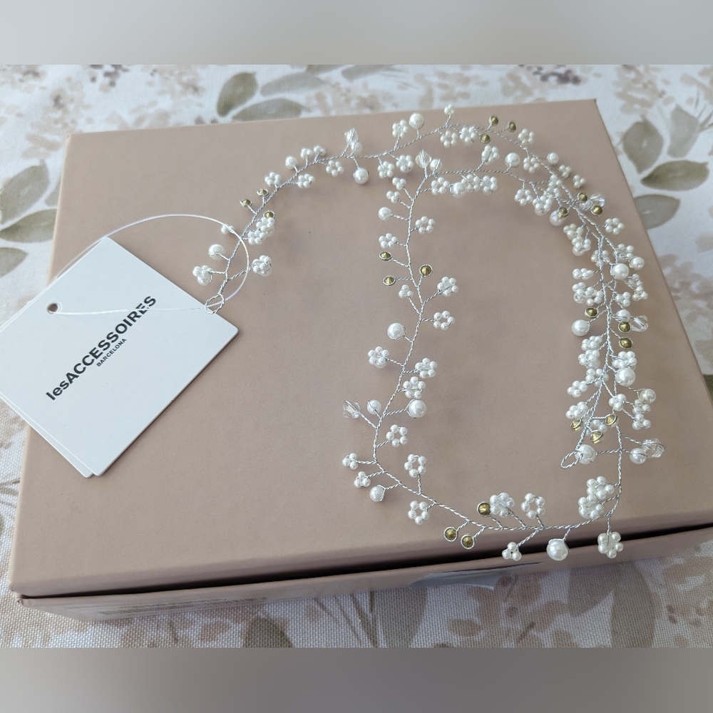 Pronovias Wedding Barcelona Pearl Bride Headpiece